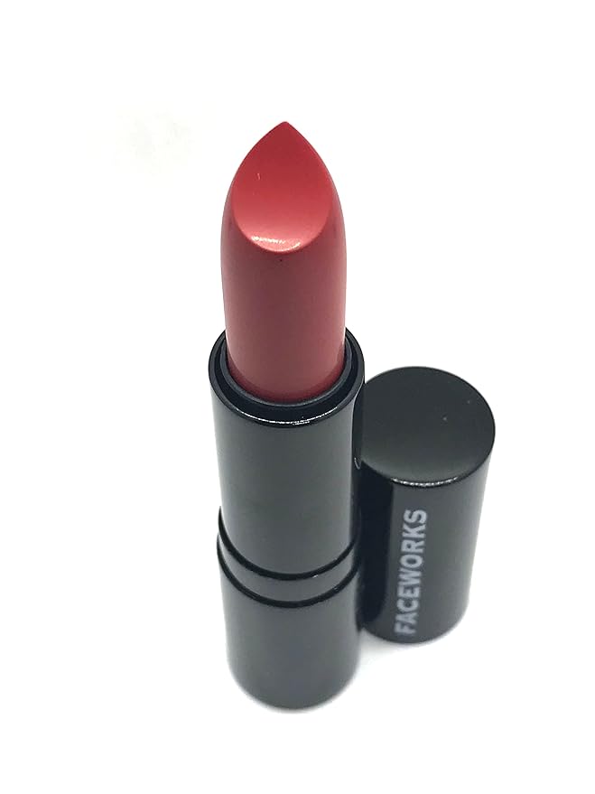 Hypoallergenic Lipstick for Sensitive Skin By FACEWORKS (Runway Red)