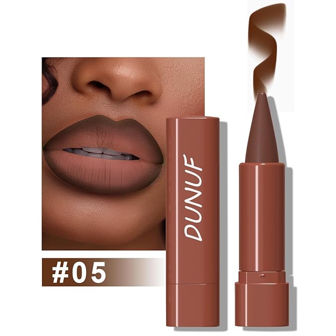 Matte Lip Liner Set - 5 Colors High Pigmented Creamy Lipliners - Long-Lasting Waterproof Lip Liner and Lipstick Set