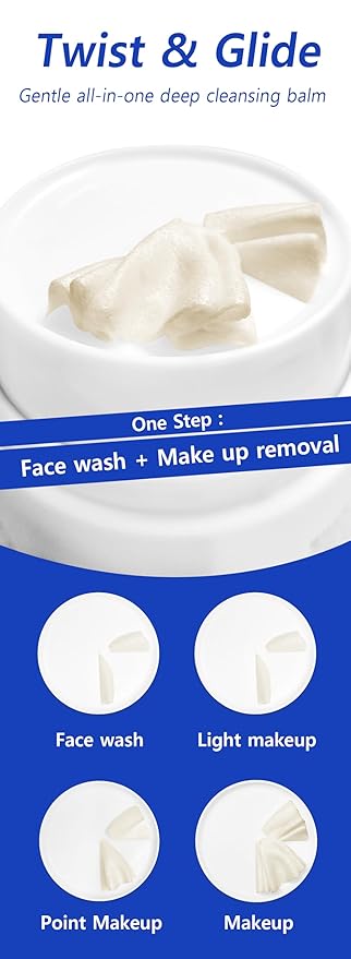 Lacto Deep Cleansing Balm – Probiotic-Infused Gentle Makeup Remover for Sensitive Skin – 1.76Fl oz.