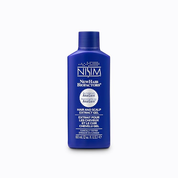 Nisim Hair Gel Formula Extract - For Voluminous and Vibrant Hair for Men and Women - Sulfate-free and Parabens-free - For Normal to Dry Hair - Travel Size 60mL