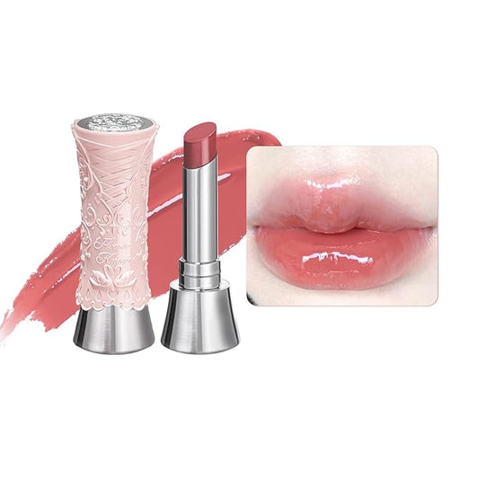 Flower Knows [GIFT] Swan Ballet Shine Lipstick,Hydrating Solid Lip Gloss,Moisturizing Nude peachy Tinted Lip Balm-Long Lasting Lip Gloss in Balm for Girls&Women,Vegan & Cruelty-Free(B03 Sweet Heart)