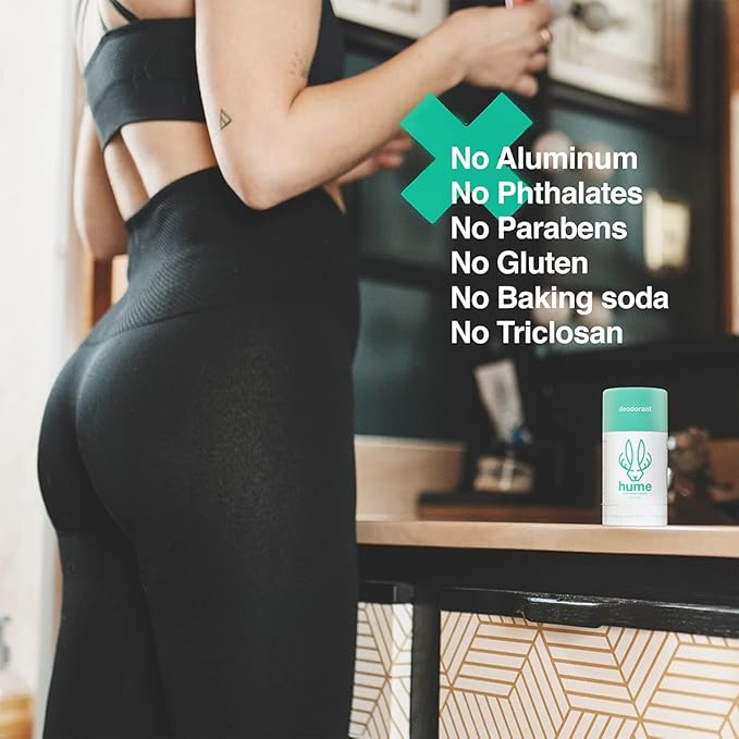Hume Supernatural Probiotic Roll‑On Deodorant, Aluminum‑Free & Plant‑Based – Gentle on Sensitive Skin, Quick‑Drying, Long‑Lasting Sweat & Odour Protection for Teens & Adults - Desert Bloom, 1-Pack