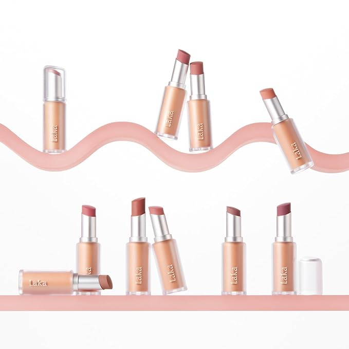Laka Bulky Matte Lipstick 4g/0.14oz., Long Wear, Non-Drying Lip Stain Stick with High Pigmentation, Voluminous Lips, Vegan, K-Beauty (#403 Fig Sounds)
