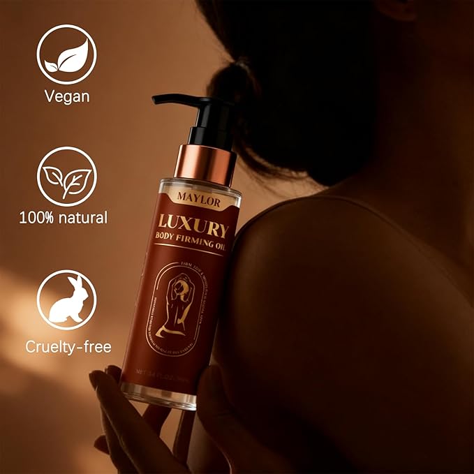 Luxury Body Firming Oil for Hydration & Elasticity, Vitamin E Enriched with Botanical Blends, Lightweight Glow Formula for All Skin Types, Non-Greasy Full Body Treatment (1)