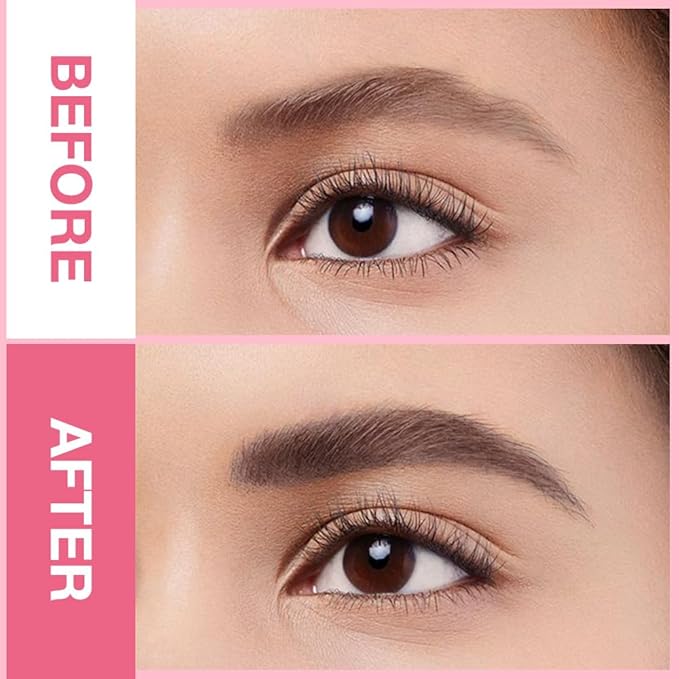 3Pcs Waterproof Eyebrow Pencil, Professional Makeup Micro Brow Pencil, Double-ended ultra-fine eyebrow pencil, Ultra-Fine Mechanical Pencil (3, 09#Dark Brown)
