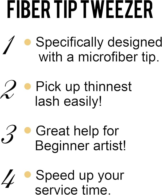Fiber Tip Lash Tweezers For Eyelash Extension 4 Pcs Tweezers Professional Artist Tech Work Kit Tools,Best Volume Eyelash Lashes Extensions Precision Supplies Volume Boot 90 45 Degree(Gold)