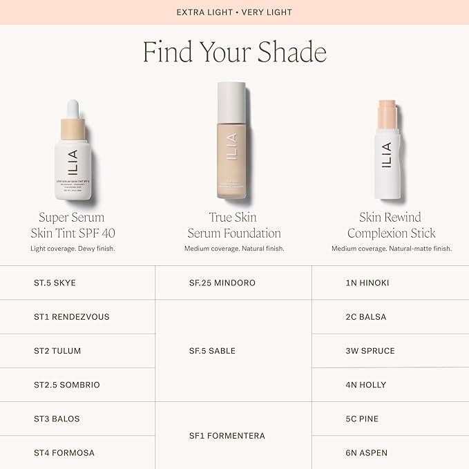 ILIA - Skin Rewind Complexion Stick - Foundation + Concealer + Skincare | Non-Toxic, Vegan, Cruelty-Free, Clean Makeup (5C - Pine, 0.35 oz | 10 g)