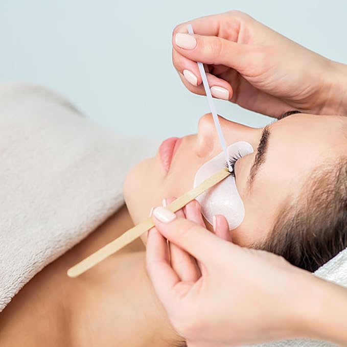 Tbestmax 1200 Pcs Micro Applicator Brush, Micro Swabs, Disposable Eye Lashes Mascara Wands for Eyelash Extension(White)
