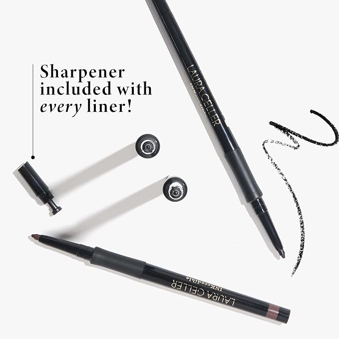 LAURA GELLER NEW YORK INKcredible Gel Eyeliner - Indigo Night - Waterproof Smudge-proof Eyeliner Pencil - Built in Sharpener