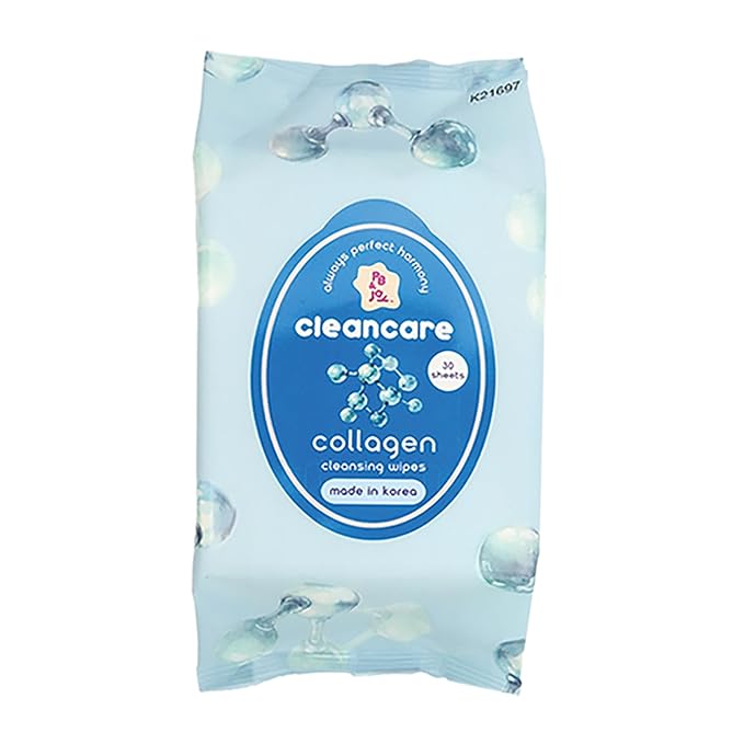 PB & JAY Cleancare Cleansing Wipes – 30 Count – Makeup Remover for Smooth, Supple Skin – Hydrating Korean Face Wipes for Sensitive Skin (Collagen)