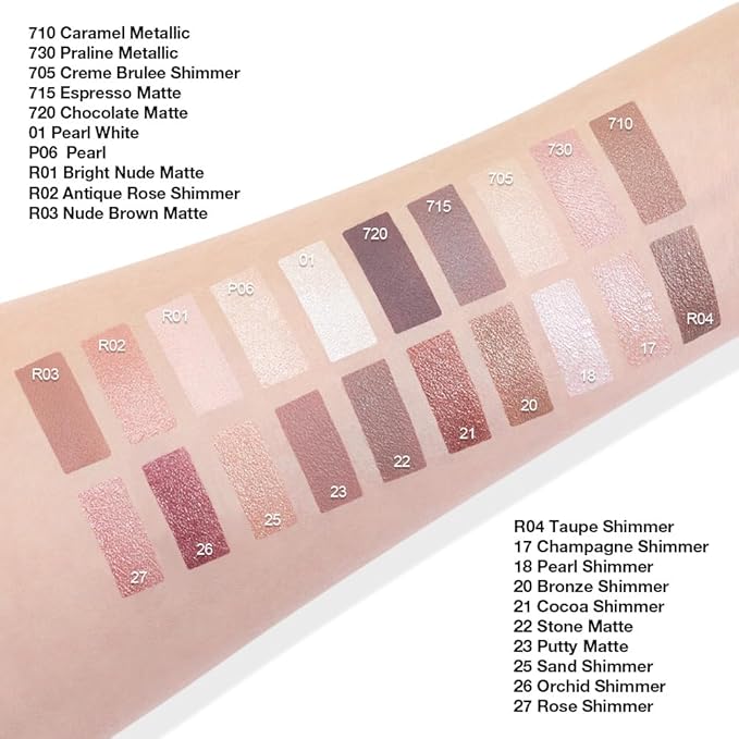 Kaely Single Cream Eyeshadow Pot, Creme Brulee Shimmer Eye Shadow for Older Women High Pigmented Waterproof, Natural Eyeshadow Palette Makeup Brightener, sombras en crema para ojos, Blendable, 705