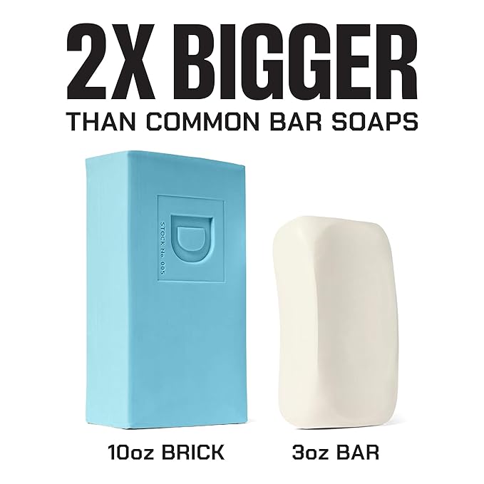 Duke Cannon Supply Co. Extra Large Bar Soap Bundle - Men's Bar Soap with Masculine Scents - Frsh Water + Citrus - All Skin Types - Big Brick of Soap - Superior,10 oz