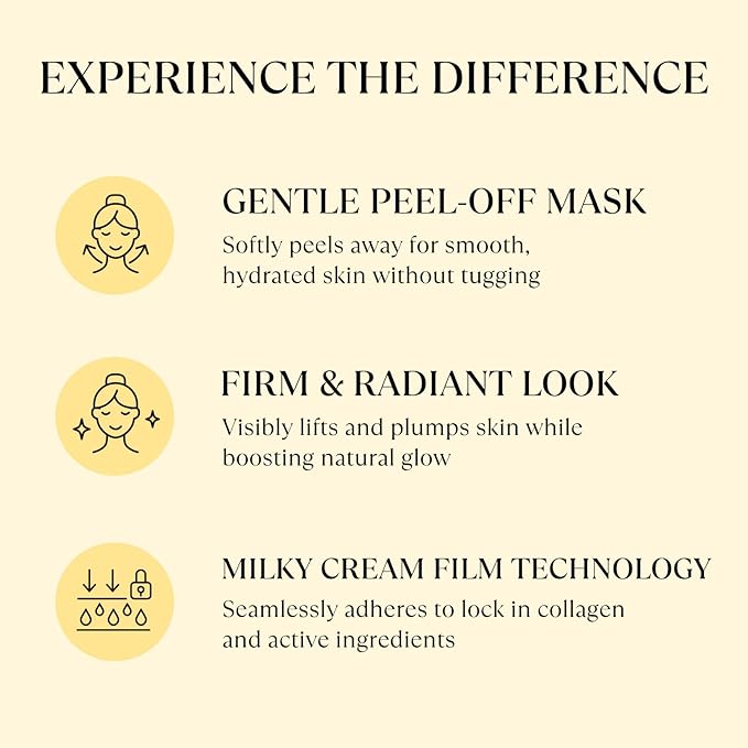 HONEY ZIP Korean Collagen Wrapping Mask with Jelly Brush, Honey Peel Off Mask for Hydrating, Elasticity and Glass Skin, Suitable for All Skin Types, 60g