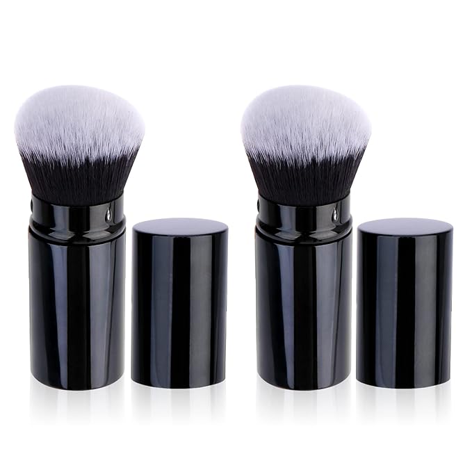 UNIMEIX Makeup Brush Sunscreen Applicator Retractable Kabuki Blush Brush Foundation Brush for Liquid Makeup, Bronzer, Cream or Powder