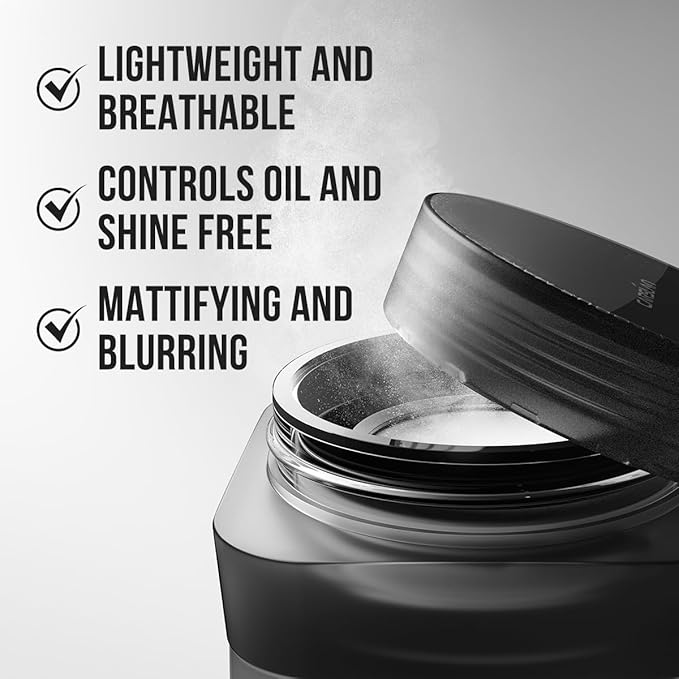 CARSLAN 1.0 Soft Focus Loose Setting Powder, Waterproof, Matte, Oil Control, Shine Free, Talc-Free Face Powder Makeup, 24H Longwear Finishing Powder, G01