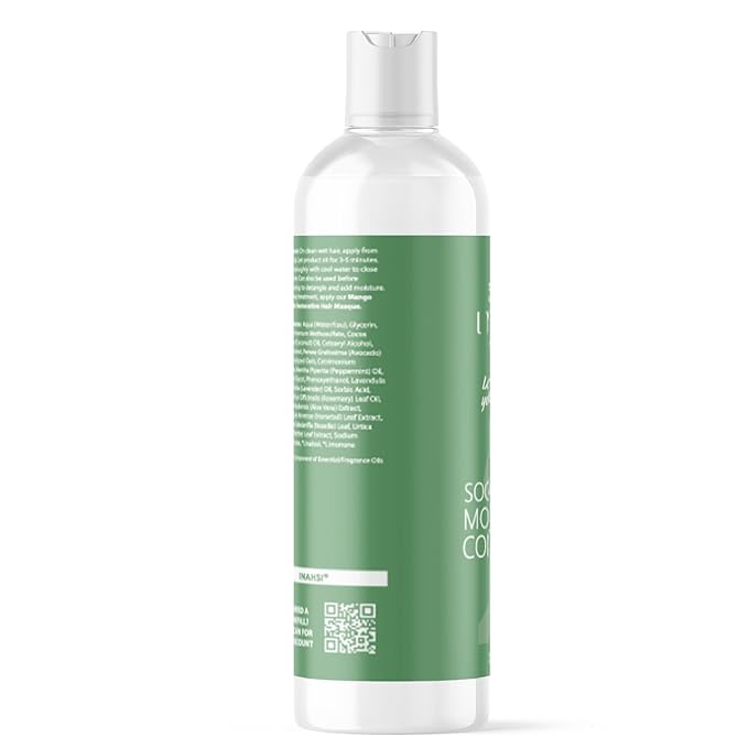 Soothing Mint Moisturizing Conditioner, 12 oz - Plant-Based Formula for Naturally Curly Hair, Hair Products for Men, Women, and Kids, Made in USA