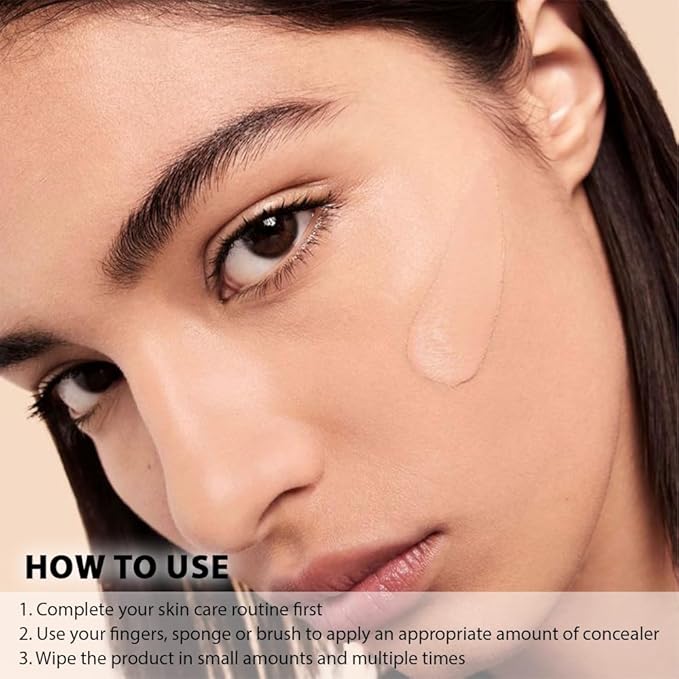 Kaely Under Eye Concealer for Older Women, Color Correcting Full Coverage Concealer for Dark Circles, Puffiness, Redness, Corrector de ojeras, Waterproof Anti Aging, Natural Matte Finish, Neutral