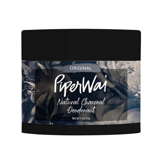 PiperWai Natural Deodorant with Activated Charcoal, Aluminum-Free & Vegan, Long-Lasting Odor Protection for Men & Women | As Seen on Shark Tank | 2 oz Scented Jar