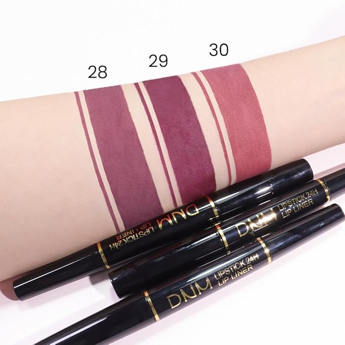 evpct 1Pcs More Berry Lip Liner and Lipstick Set Kit for Women, Matte Lips Kit with Lip Liner Lip Stains Long Lasting Waterproof 24 Hour Lipstick and Lip Liners Combo Lipliners Pencil 29#