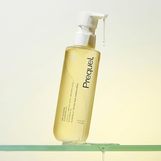 Skin Pre-Gleanse Oil Cleanser for Face. Double Cleansing Oil Skincare for Women with Cica and more. Non-Comedogenic Makeup Remover. Unscented Gentle Formula For All Skin Types. 6.5oz