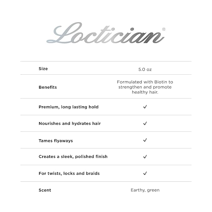Style Factor Lock BOOSTER Loctician Silver Premium Pomade with Biotin – Max Hold, Expert Styling Gel for Locs, Twists, Braids – for All Hair Types 10.1 oz