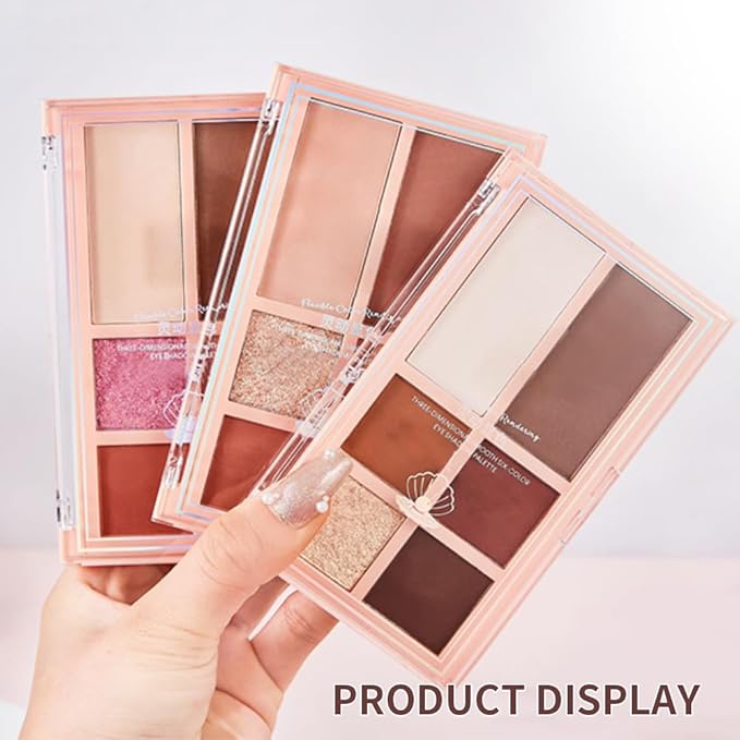 Eyeshadow Palette, Soft Matte & Romantic Shimmer, High Pigment, Smooth Texture, Easy to Blend, No Fallout, Can Be Used, Eyelids, and Nose for a More Radiant, Clear, and Flawless Finish-2#