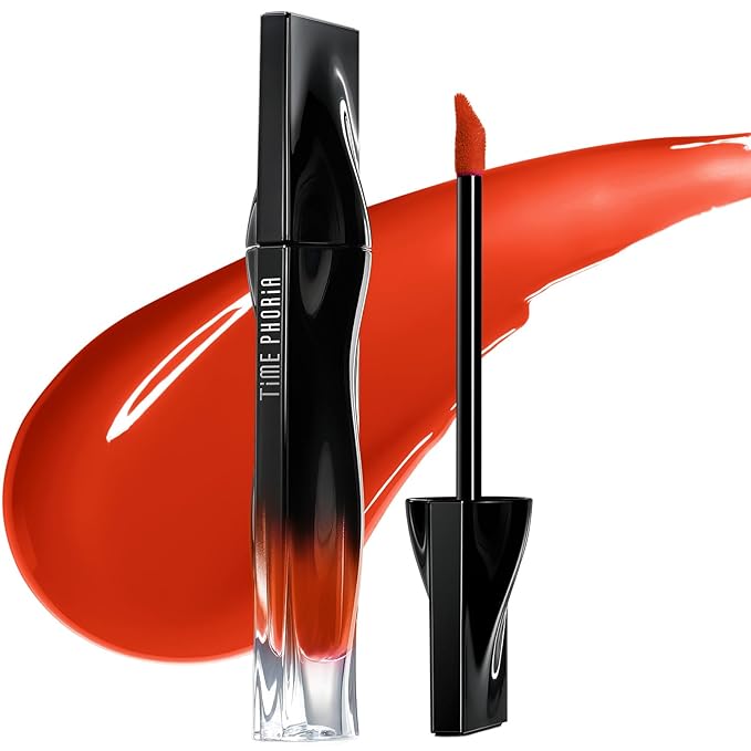 Stellar Dust Lip Stain 18 Terra, Transfer-Proof & Smudge-Proof Lip Gloss, Terracotta Orange Tinted Glossy Finish, High-Pigment Vibrant, Hydrating Lightweight Long-Lasting Lip Makeup