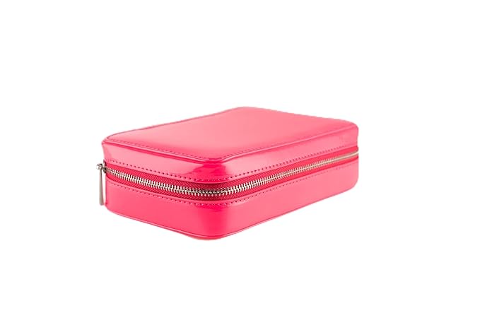 Woosh Beauty, Jetsetter Bundle in #1 Light, Fold out Face Original, Essential Brush Set, Travel Case in Hot Pink