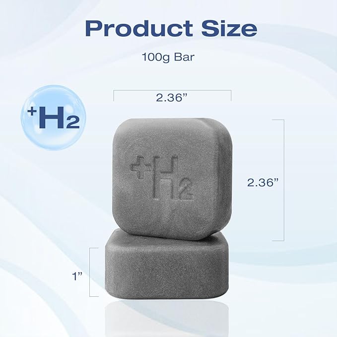 Hydrogen Bath Bar Soaps, H2 Soap Bar with Refreshing Botanical Scent, for Bathing, Washing Face & Hands, Deep Hydration & Anti-Aging for All Skin Types,Hydrogen-rich Face Soap 2 Bars