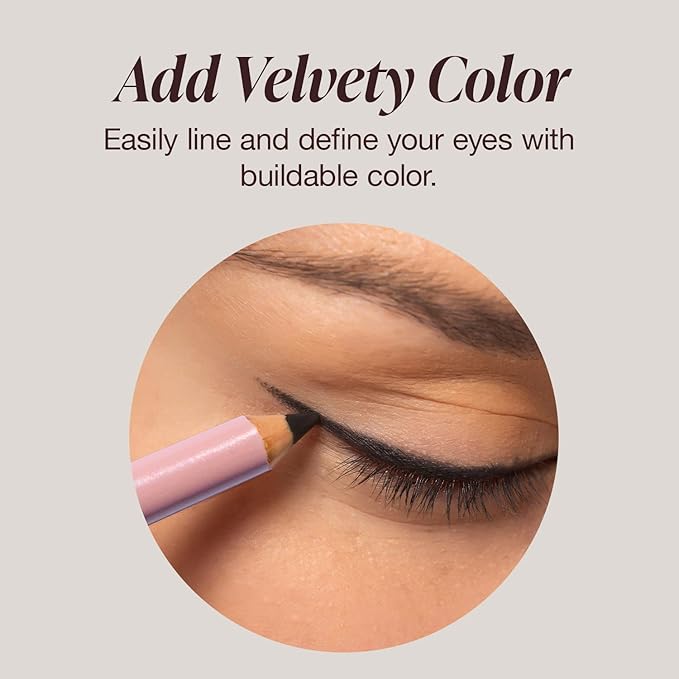 Mineral Fusion Eye Pencil, Dark Brown Eyeliner with Soothing Chamomile, Meadowfoam & Vitamin E, Velvety Smooth, Hypoallergenic Eye Makeup to Line & Define, Long-Lasting Eyeliner Pencil, Touch, 0.04 Oz