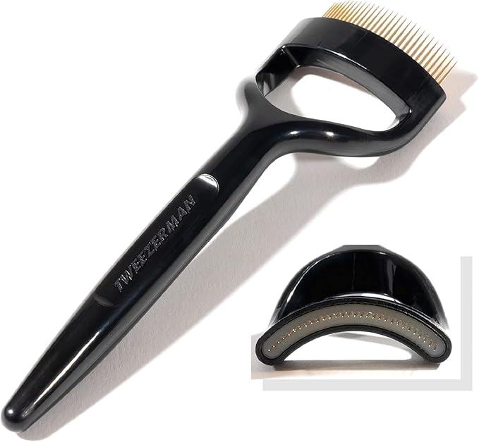 Tweezerman Eyelash Comb for Round Eyes, Premium Lashcombo 60, Black