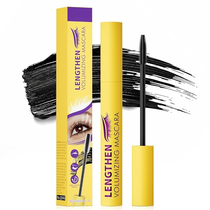 Bubble Mascara, 2026 Upgrade Volumizing Mascara, Waterproof Brown Mascaras for Sensitive Eyes, Clump-Free Lash Enhancer for Daily Use, Long Lash Mascaras for Women (1pcs-black)