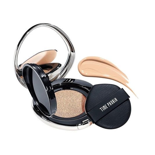 TIMELESS LUMINA MATTE PERFECTION CUSHION | Full Coverage, Weightless, Skin fit, Velvety Matte Finish, Oil-Control Waterproof Foundation, Sweatproof Flawless BB Cream CC (02 BIRCH)