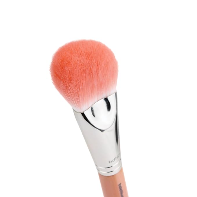 Bdellium Tools Professional Makeup Brush - Pink Bambu Series 988 BDHD Phase I Large Foundation/Powder - With Soft Synthetic Fibers, For Application & Blending (Pink, 1pc)