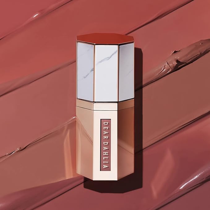 DEARDAHLIA Paradise Dream Velvet Lip Mousse (October) - Lightweight Soft-Matte Lip Tint with Buildable, Long-Lasting Color, Whipped Mousse Texture, Vegan & Cruelty-Free. 0.21 Fl Oz