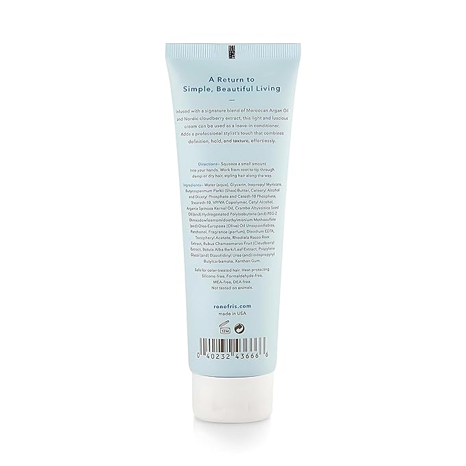 Hair Styling Cream - Natural, Flexible Hold & Frizz Control – Infused with Cloudberry, Panthenol & Rhodiola – Lightweight, Nourishing Styling Cream for All Hair Types Men & Women - 4.25 fl oz