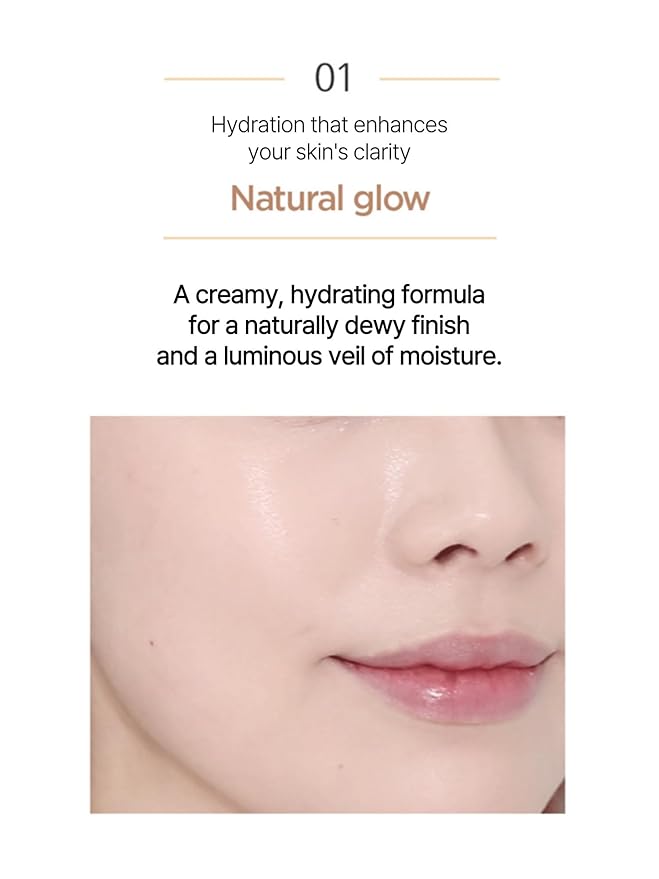 JUNG SAEM MOOL Essential Skin Nuder Cushion 32N Walnut 0.49 Fl Oz, No Refill, Natural Radiant Finish Cushion Foundation with Buildable Coverage, Lightweight Texture, Korean Foundation Makeup