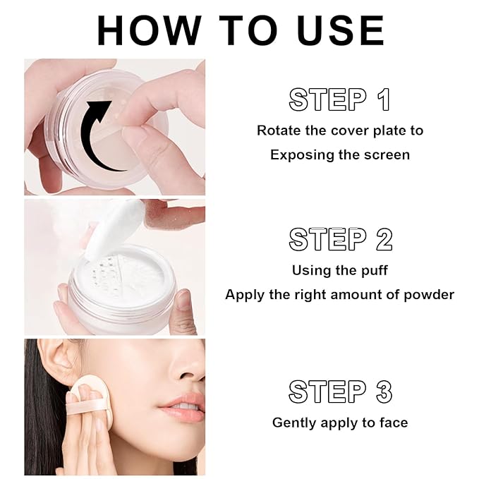 Mineral Setting Powder, SPF 35, Talc-Free Lightweight Loose Powder for a Smooth & Matte Finish - Oil Free, Skin-improving Mineral Blurring Finishing Powder (#01 Translucent Setting Makeup)