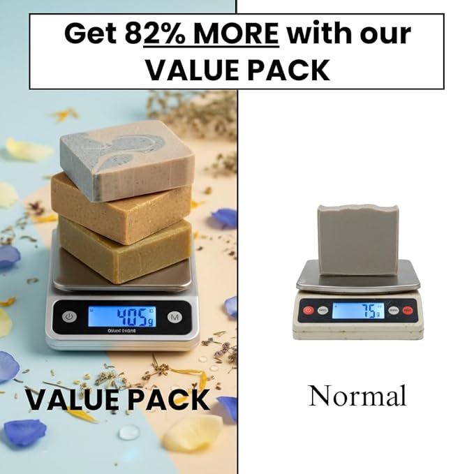 Natural Body Soap Bar with Long Lasting Scent Moisturizing Formula made in Canada for Men and Women. Multi-Pack (3-Pack, Rosemint/Berry Blossom/Magnificent)
