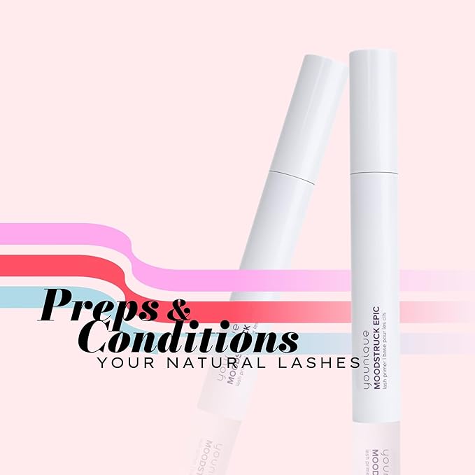 MOODSTRUCK EPIC Lash Primer | 10mL | White Lash Primer for Mascara | Curling and Lengthening | Lash Lift | Mascara Makeup Primer | Separates Lashes and Boosts Lash Look