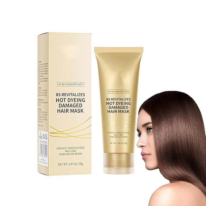 Hair Mask - 8s Revitalizes Hot Dyeing Damaged Hair Professional Keratin Treatment Instantly Smooths Frizz Daily Care Perm And Dye Repair Conditioner - 70 ml