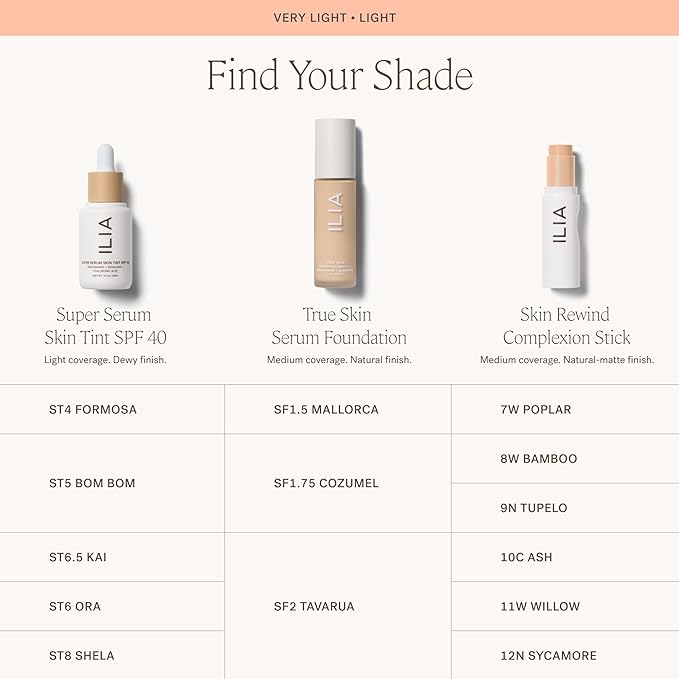 ILIA - Skin Rewind Complexion Stick - Foundation + Concealer + Skincare | Non-Toxic, Vegan, Cruelty-Free, Clean Makeup (11W - Willow, 0.35 oz | 10 g)