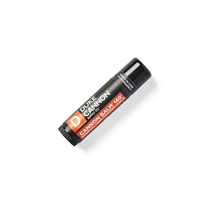 Duke Cannon Cannon Lip Balm 140° & Tactical Lip Protectant Bundle - SPF 30 & SPF 15, Blood Orange Mint & Fresh Mint Flavors, 4-Pack (2 Pack Each Flavor)