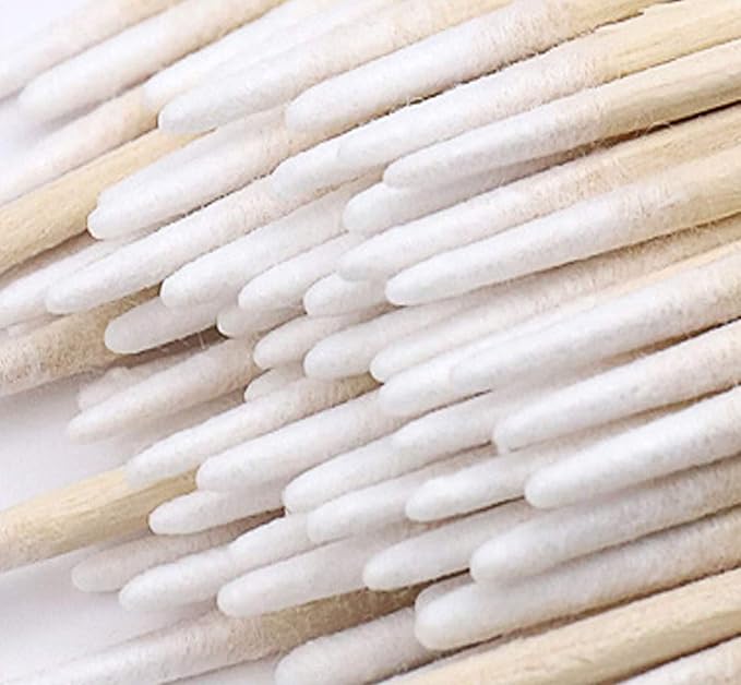 1200 pcs 4 Inch Pointed Cotton Swabs Precision Microblading Cotton Tipped