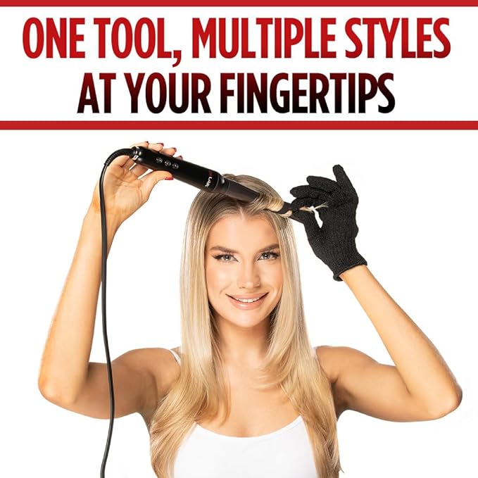 CHI Lava Interchangeable Hairstyling Wand, Versatile Hair Wand for Creating A Variety of Styles, Lower Temperature