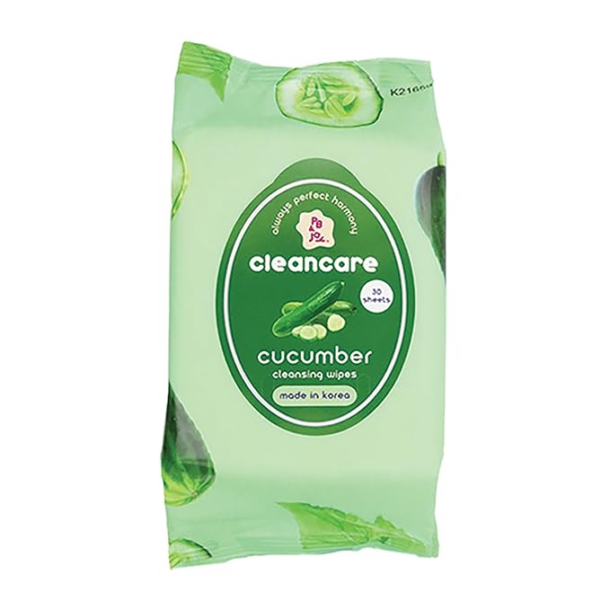 PB & JAY Cleancare Cleansing Wipes – 30 Count – Makeup Remover for Cooling Hydration & Comfort – Hydrating Korean Face Wipes for Sensitive Skin (Cucumber)