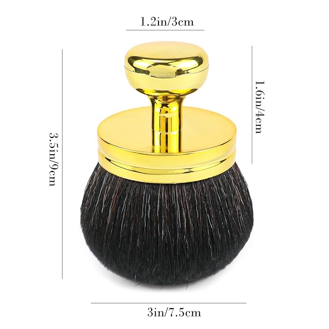 Extra Large Body Makeup Brush - Self-Tanning Applicator for Effortless Tan Blending on Legs and Back - Versatile Sunscreen Brush for Face and Body Beauty (gold)