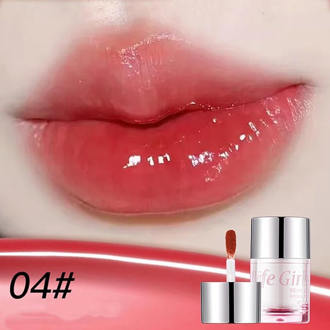 3Pcs Hydrating Jelly Lipstick Set, Tinted Lip Jam, Plumping Water Lip Gloss, High Shine Glass Finish Lip Blush, Mirror Lipsticks Brighten Plumping Lipstick