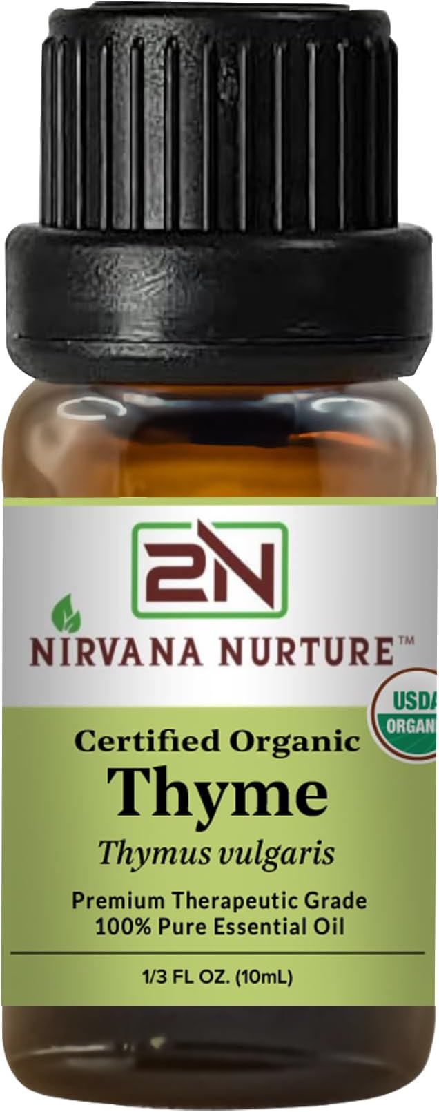 Thyme Essential Oil USDA Certified Organic, 100% Pure Natural Premium Grade, Undiluted