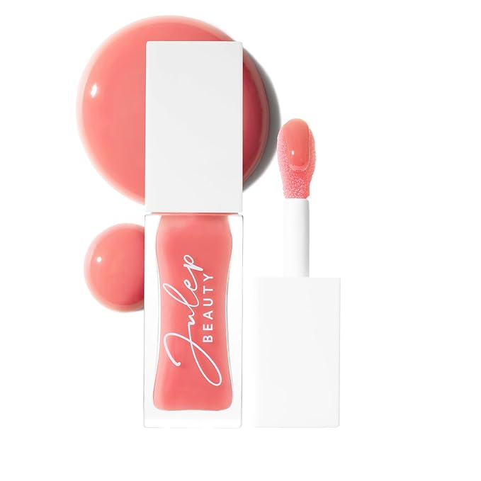 Julep So Plush Glossy Lip Oil, Hydrating Lip Treatment, Sheer Color & High-Shine Finish, Infused With Jojoba Oils, Apricot and Avocado, Vegan & Cruelty-free, Fresh Peach